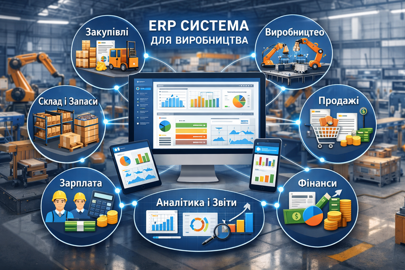 Що таке ERP система для виробництва і чим вона відрізняється від складського обліку та бухгалтерії