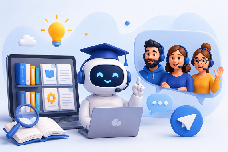 Поддержка Skynum стала удобнее: база знаний, AI-ассистент и Telegram-чат